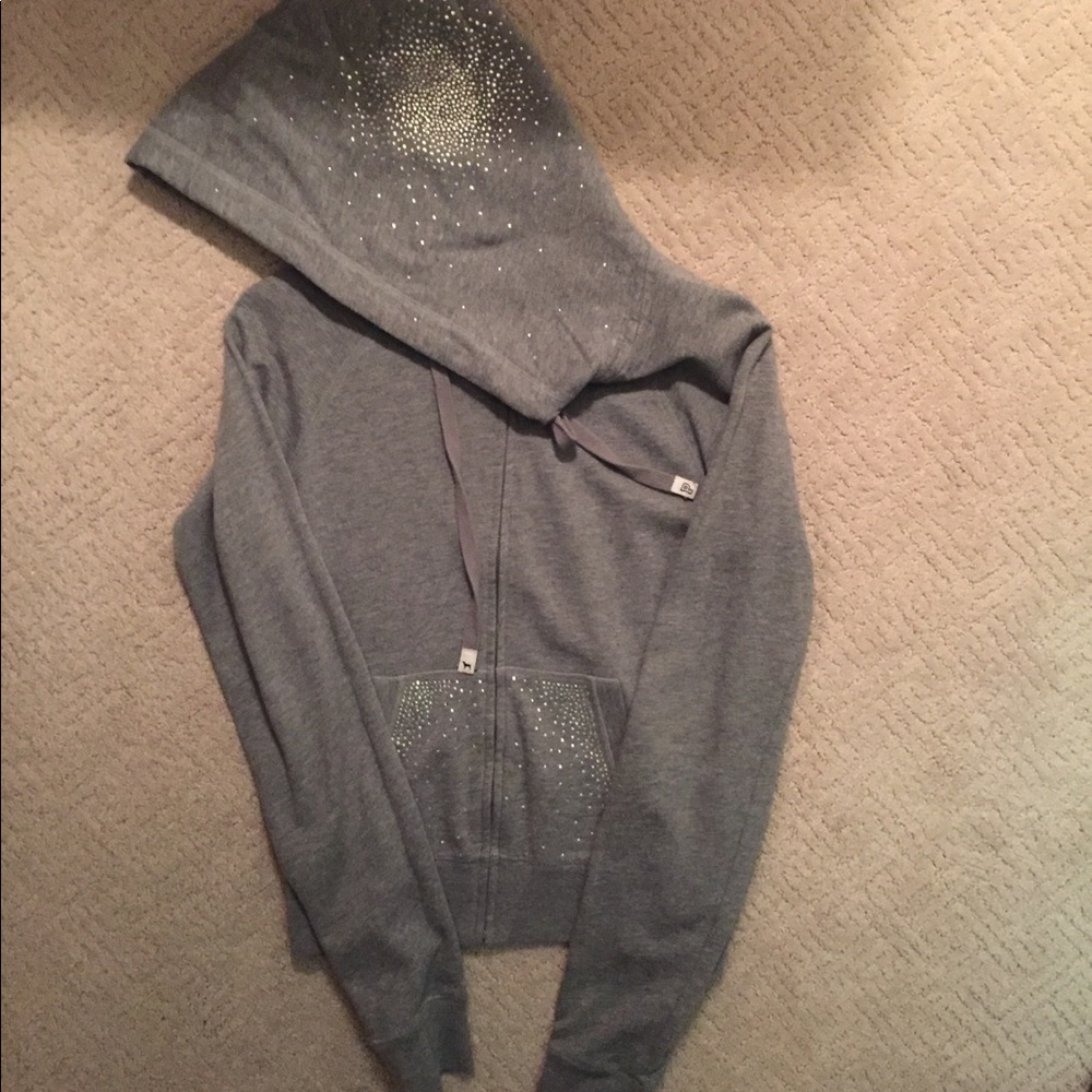 Gray PINK Victoria Secret jacket